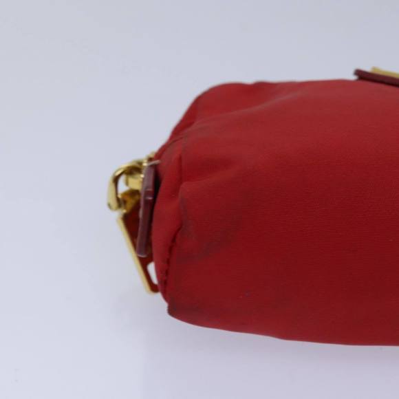 PRADA Pouch Nylon Red Auth yk13772 - Picture 7 of 16